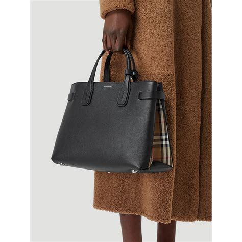 burberry medium banner perforated|Burberry The Medium Leather Banner Bag With Perforated Logo .